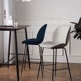 Beetle 現代布藝包覆塑膠高腳吧檯椅